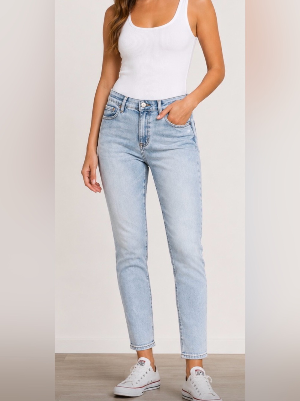 pistola High-Rise Light Wash Skinny Jeans Size 26
